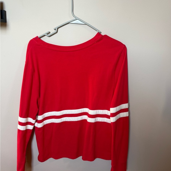 Champion Red and White Striped Long Sleeve Top - Picture 2 of 2